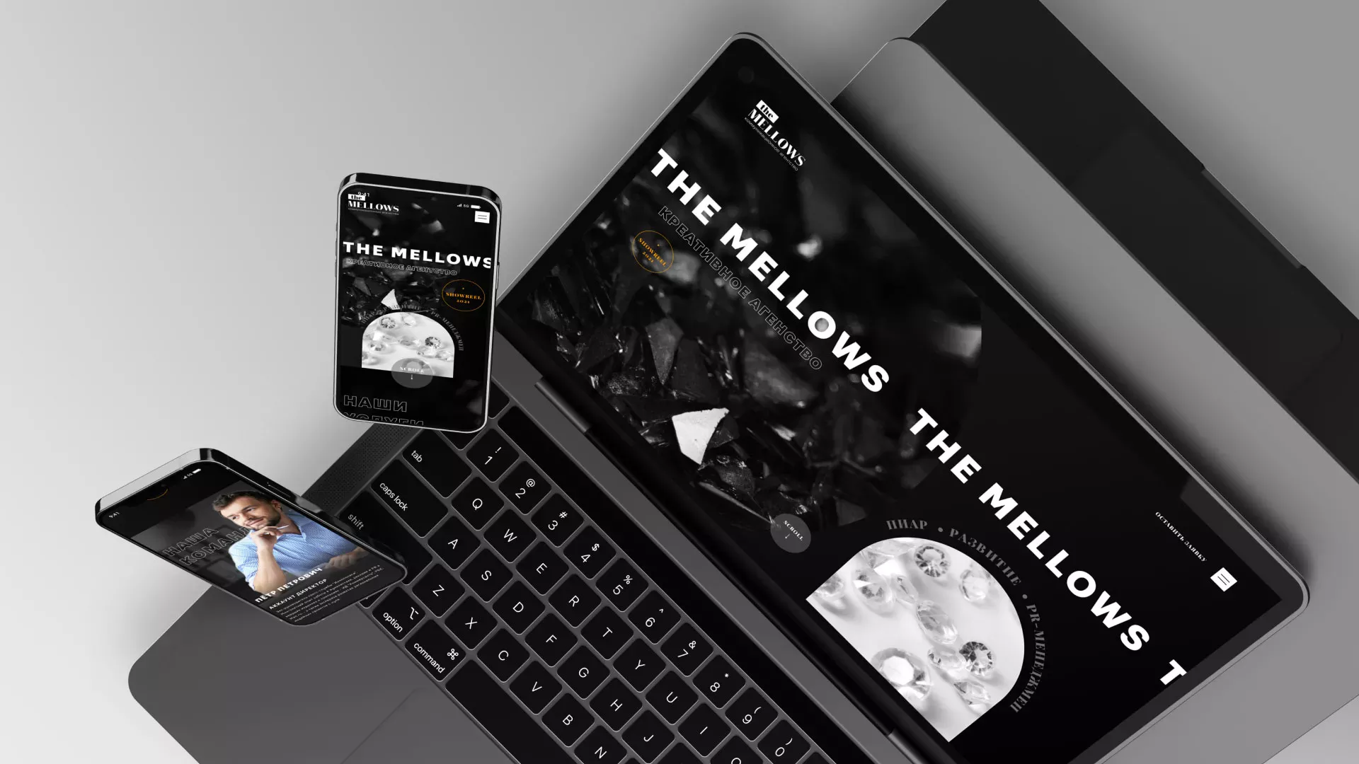 Разработка сайта креативного агентства «The Mellows» в Гусеве