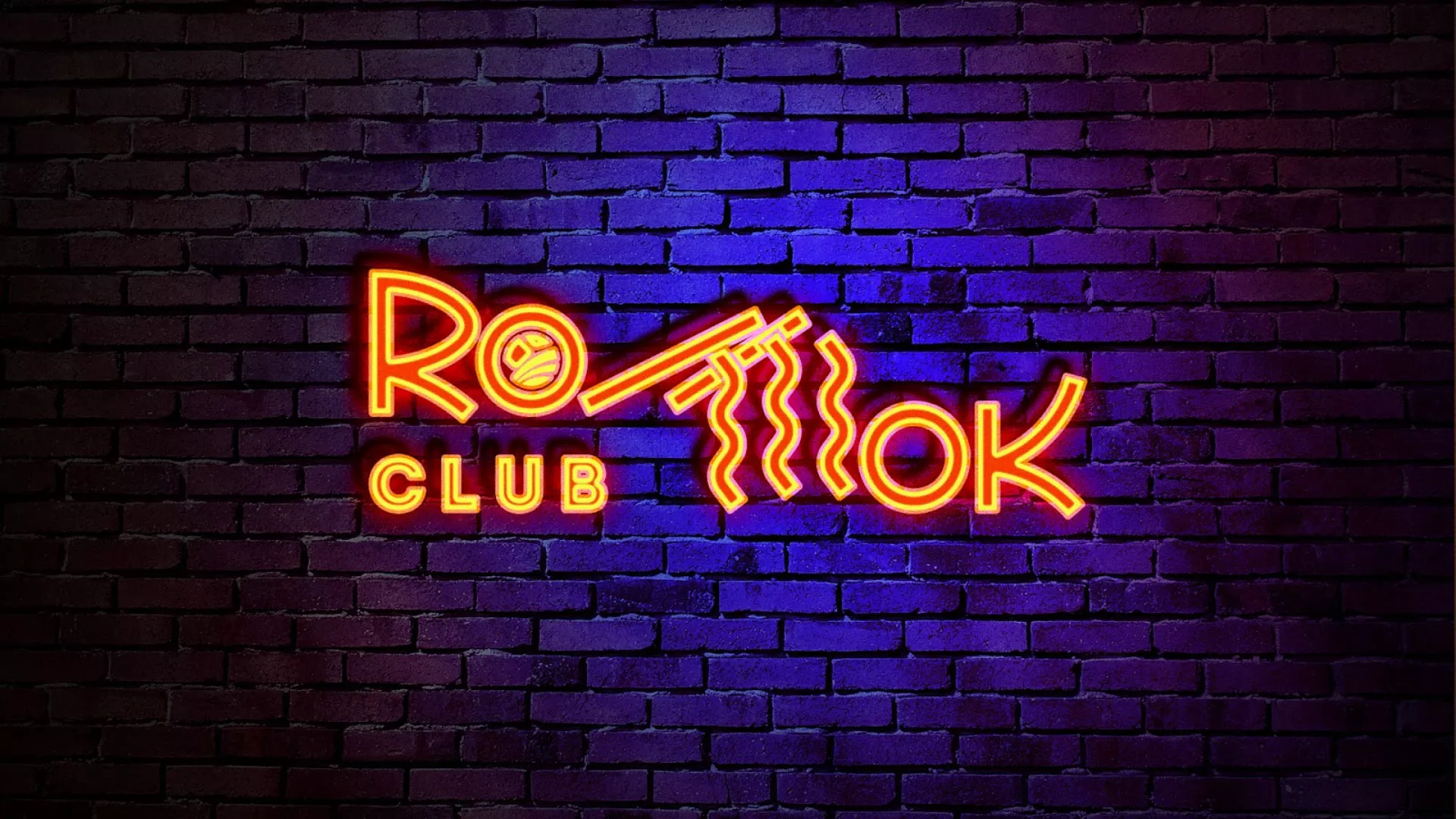 Разработка интерьерной вывески суши-бара «Roll Wok Club» в Гусеве